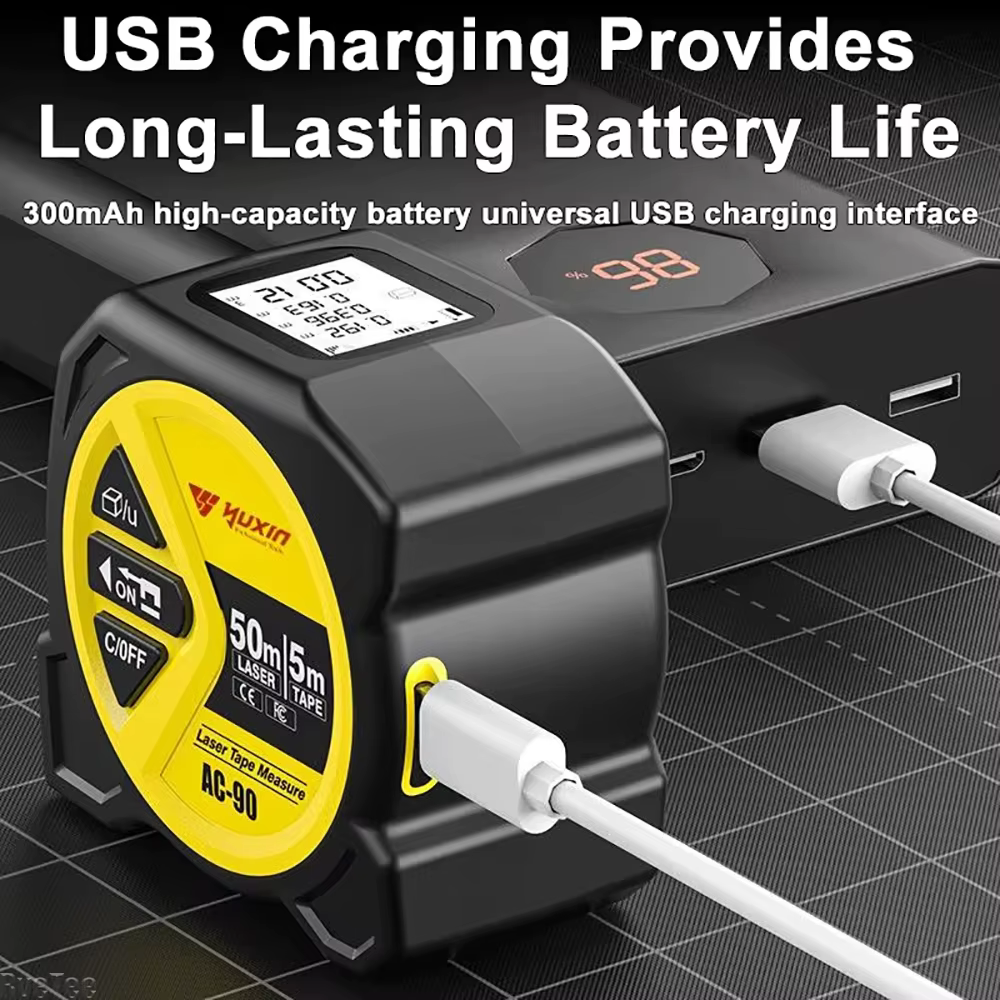 Ruban à mesurer Laser avec chargement USB