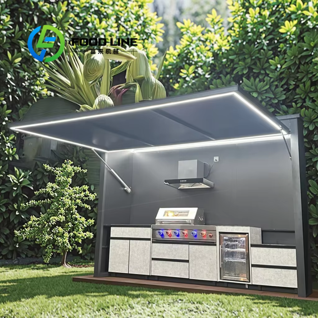 Abri de cuisine BBQ extérieur sur mesure