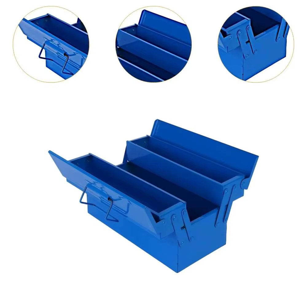 Grande boîte à outils en métal légère