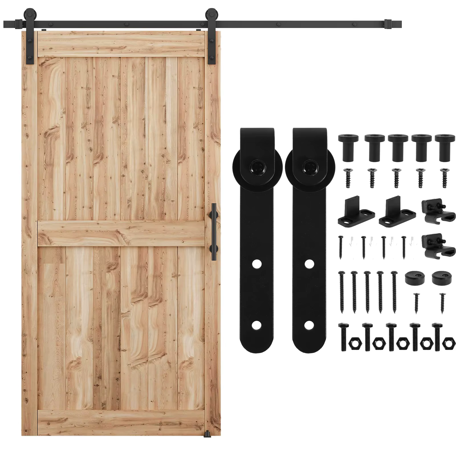 Kit de quincaillerie pour porte de grange coulissante