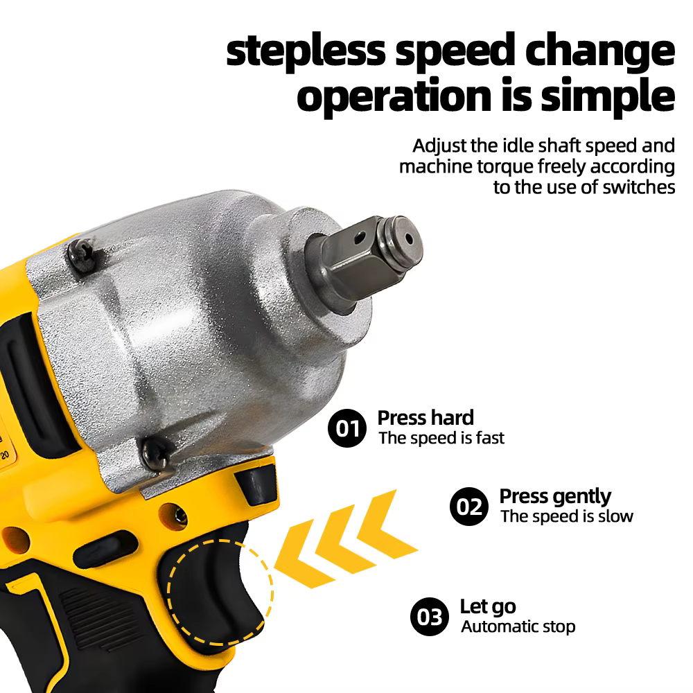 Dewalt DCF892 clé à chocs sans fil sans brosse à couple élevé 20V batterie outil électrique 812N.m clé dynamométrique Portable puissante