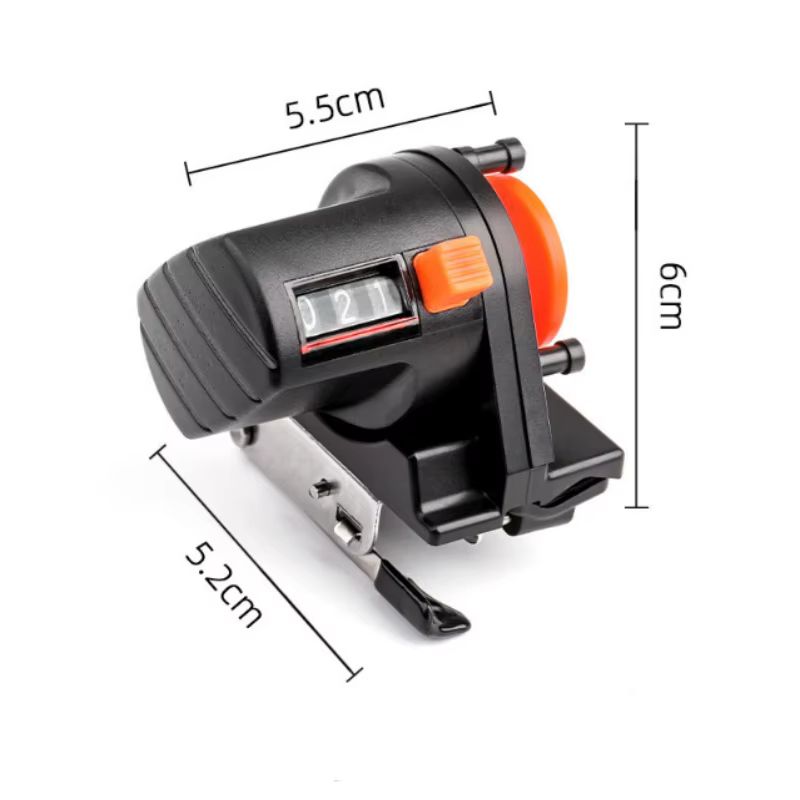 ISURE MARINE compteur de ligne de pêche Portable outil de mesure de profondeur de ligne de pêche 0-999 mètres jauge de longueur de ligne de pêche
