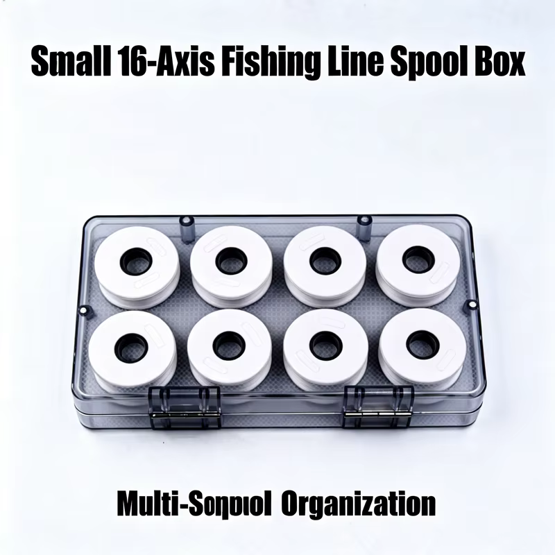 Boîte de rangement pour ligne de pêche, bobine de ligne principale, organisateur de ligne, étui de rangement en plastique pour matériel de pêche, support de fil, accessoires