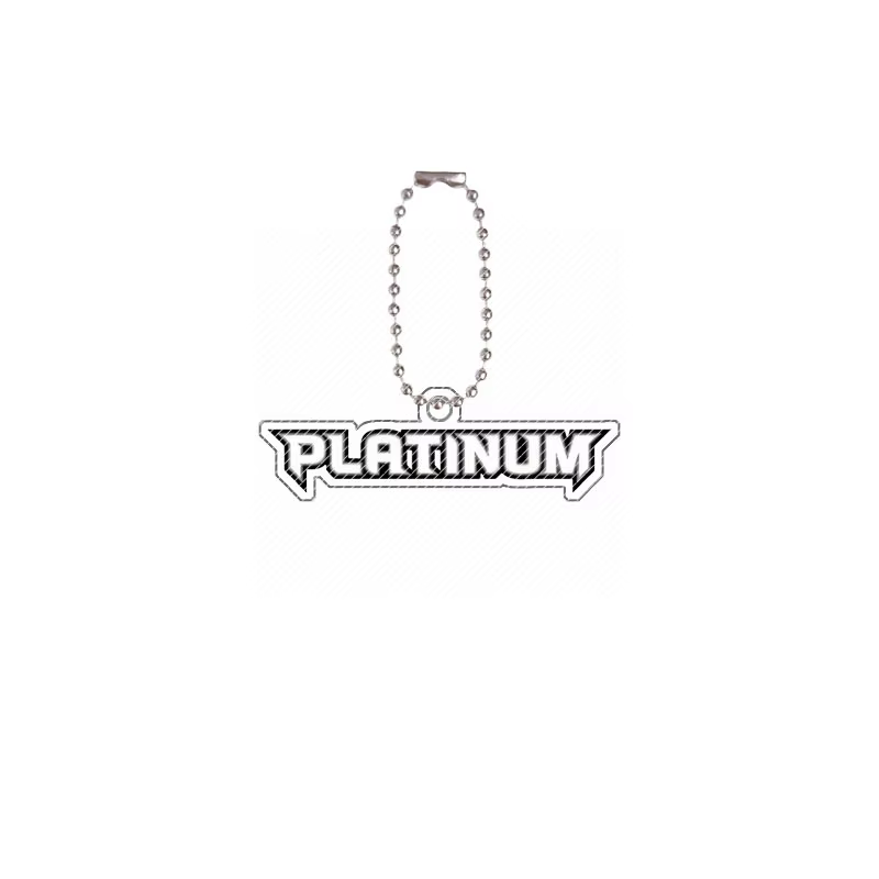 Pokemon épée et bouclier HeartGold SoulSilver Platinum Logo acrylique porte-clés jeu Collection carte