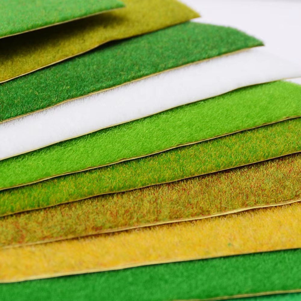 Tapis d'herbe artificielle 41x100cm pour bricolage, micro-paysage, décoration de jardin, modèles de scènes, fausse pelouse, tapis d'herbe artificielle pour jardin