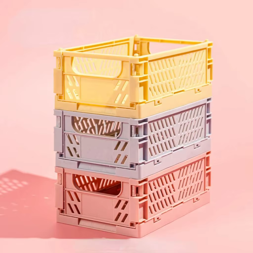 Boîte de rangement pliable en plastique