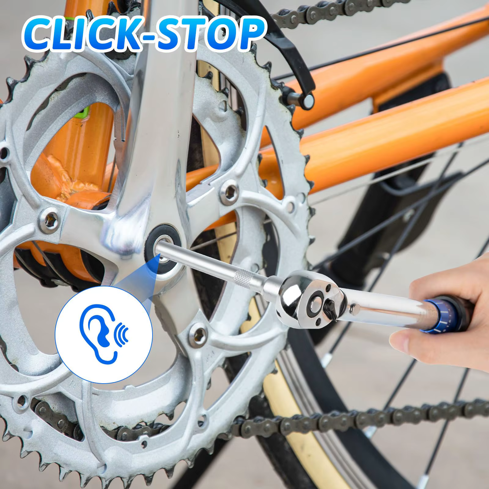 Clé dynamométrique Rafford 1/4 pouce 2-24 Nm avec tête à cliquet réversible 72 dents