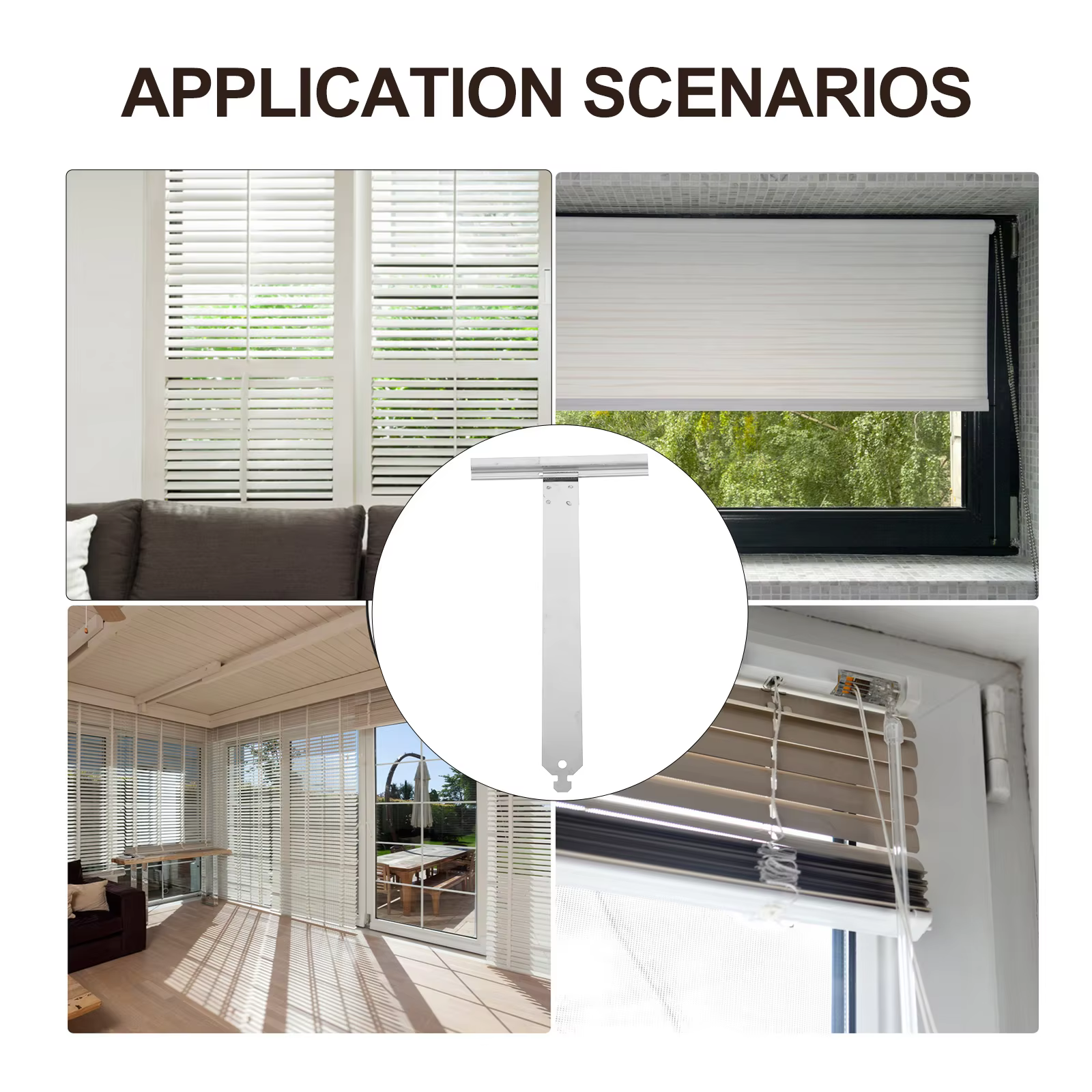 Accessoires de volets roulants en acier inoxydable, volets d'appartement, pièces à ressort, réparation de fenêtre, stores en alliage d'aluminium, 4 pièces