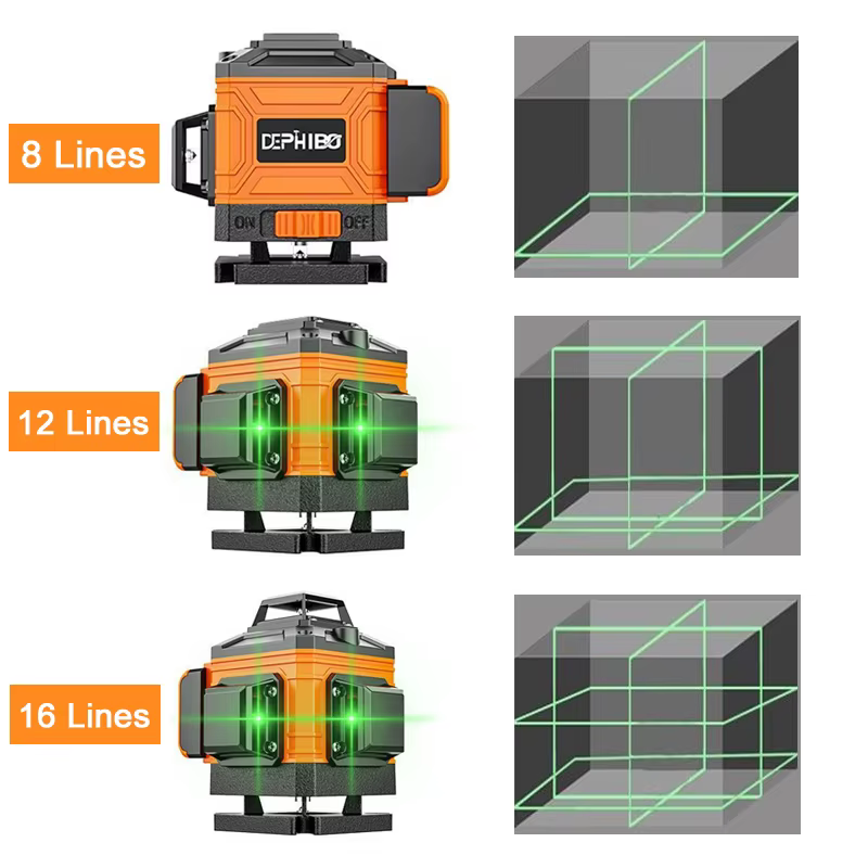 Niveau laser Green Line 3D/4D 8/12/16 lignes