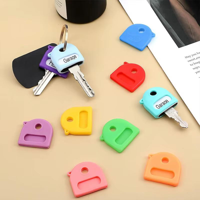 Lot de 20 capuchons de protection élastiques pour clés (sans clés), en caoutchouc souple coloré, accessoires de bricolage
