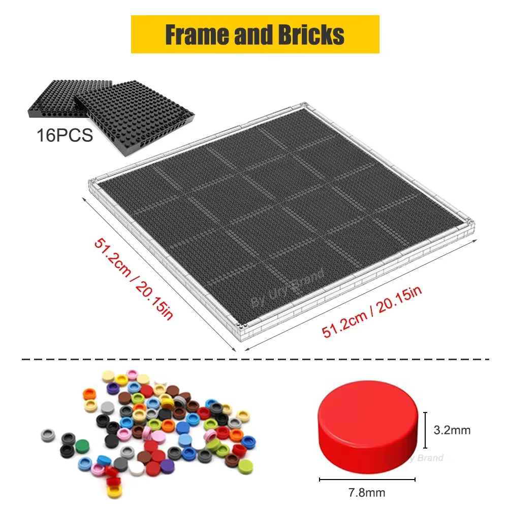 Peinture mosaïque Pixel Art personnalisée, blocs de construction de portrait de conception de photo personnalisée, ensembles MOC bricolage, cadeaux uniques, briques de goujons, 64x64