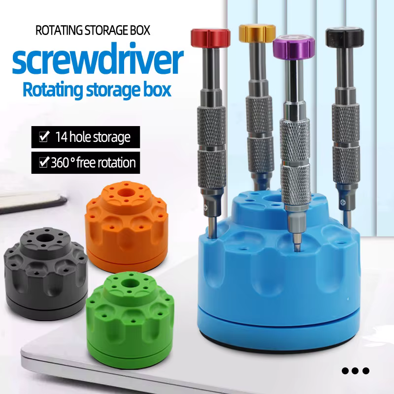 360 ° Support de rangement rotatif multifonctionnel pour outils d'entretien