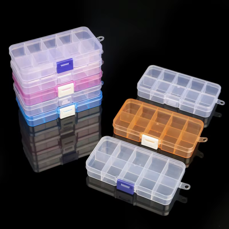Boîte de rangement en plastique Transparent