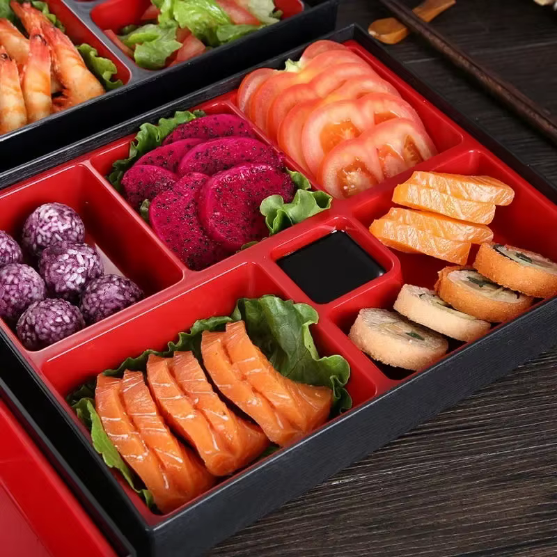 Boîte de rangement des aliments, plateau de rangement divisé pour dîner, compartiment, boîte à déjeuner d'affaires, plateau à déjeuner pour travailleurs, récipient alimentaire Portable