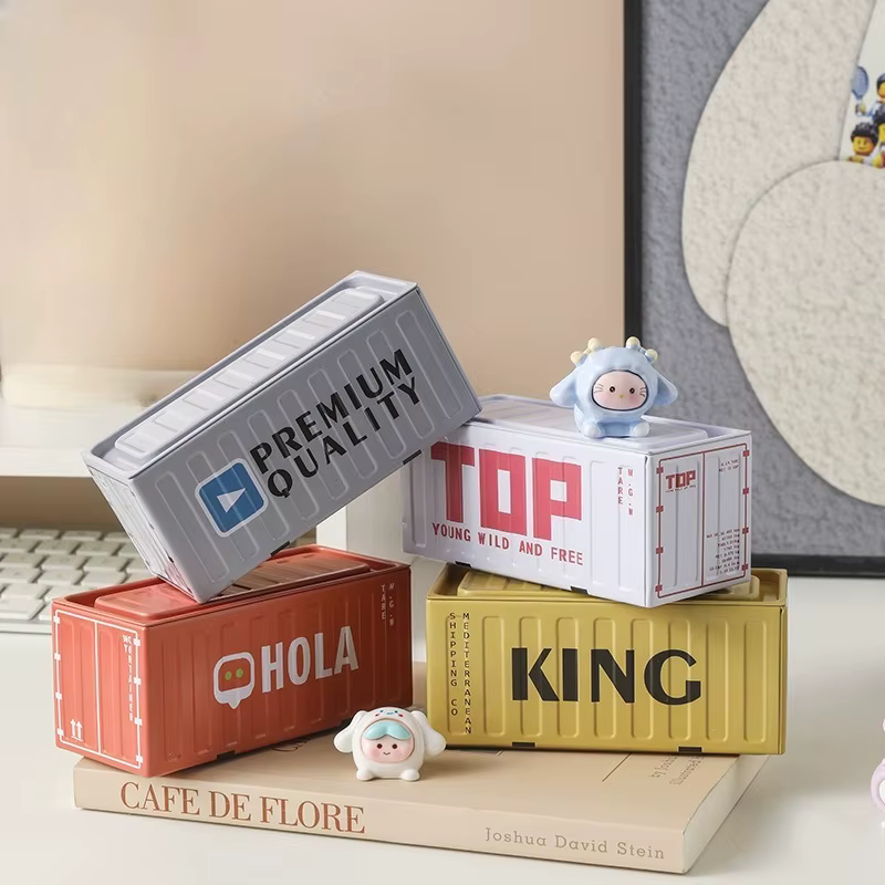 Boîte de rangement de conteneur créatif