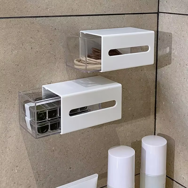 Boîte de rangement murale pour salle de bain