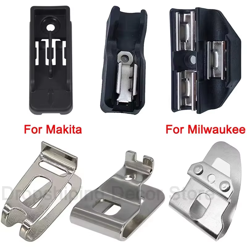 1 ensemble de supports de tournevis électriques avec clip de fixation pour ceinture et vis de remplacement pour perceuses et visseuses à chocs Dewalt/Makita/Milwaukee