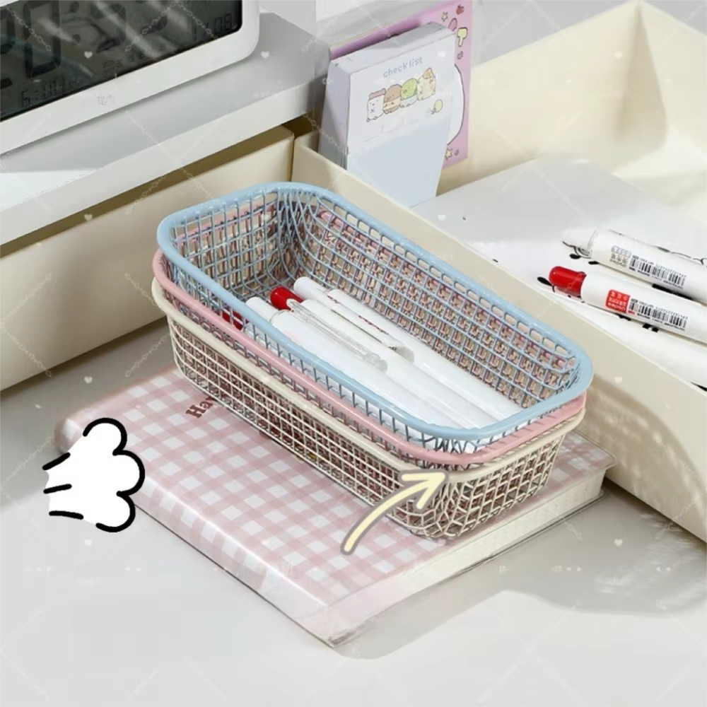 Nouveau Panier de rangement en métal Mini