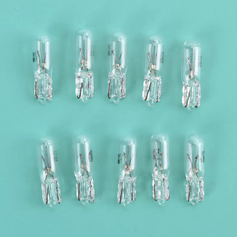 10 pièces/paquet 12V 1.2W T5 ampoule en verre tableau de bord