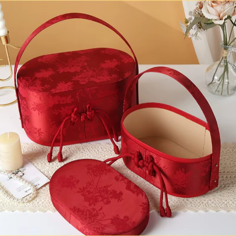 Coffret cadeau exquis, panier de fleurs Portable