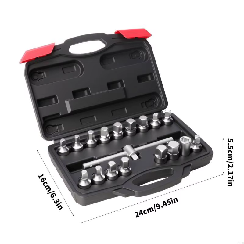 P9FB ensemble d'outils mécaniques robustes 18 pièces