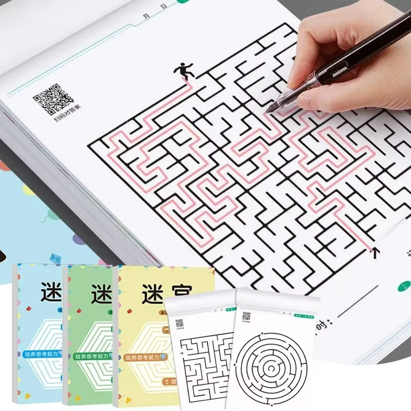 Livre de jeu labyrinthe pour enfants