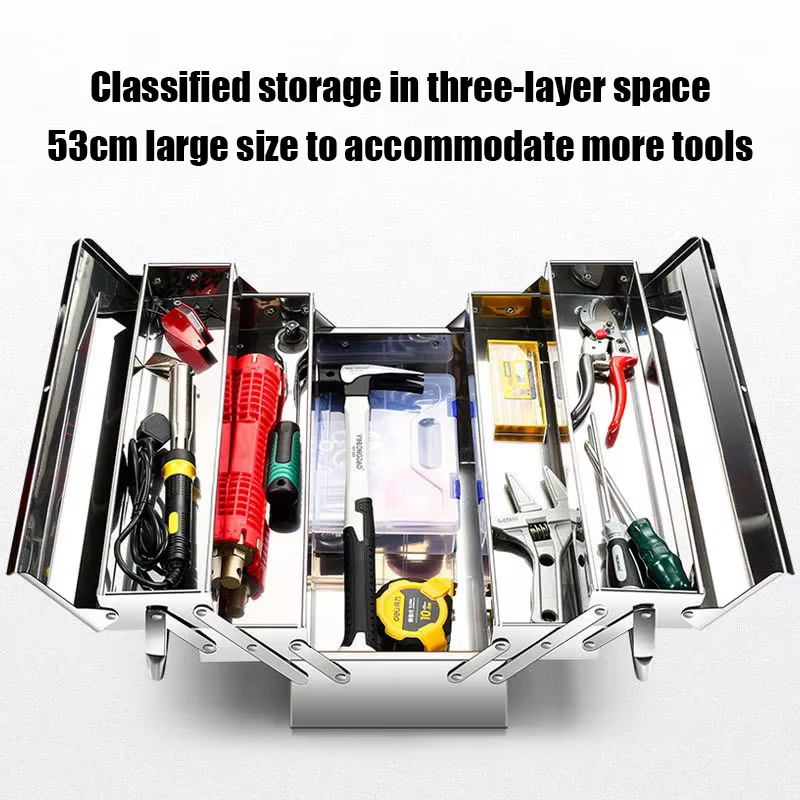 Grande boîte à outils organisateur matériel outil stockage