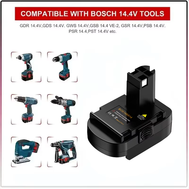 Adaptateur de batterie BOS18BS14 pour outils Bosch 14