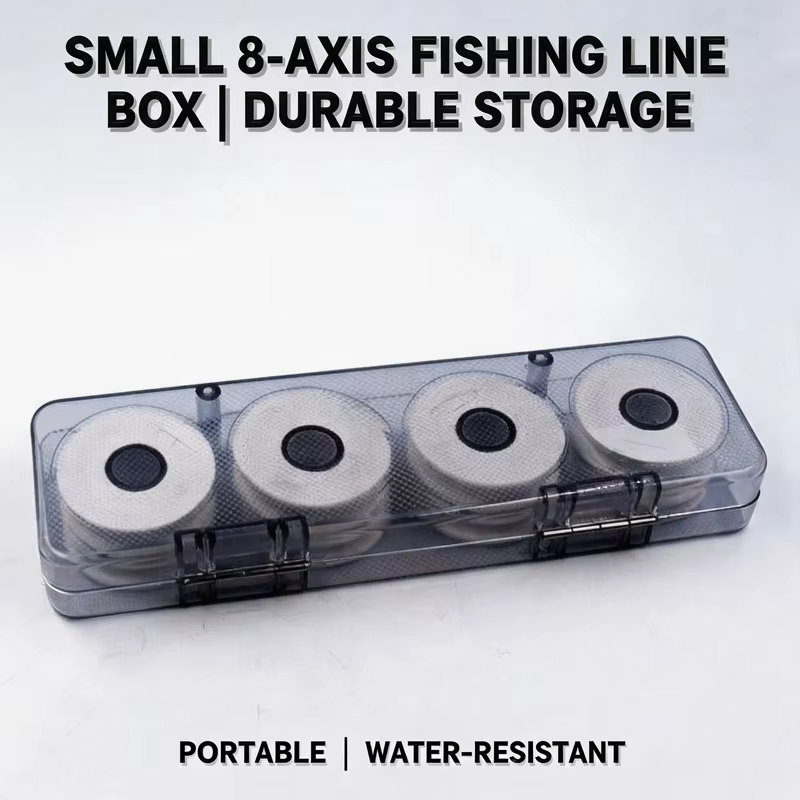 Boîte de rangement pour ligne de pêche, bobine de ligne principale, organisateur de ligne, étui de rangement en plastique pour matériel de pêche, support de fil, accessoires