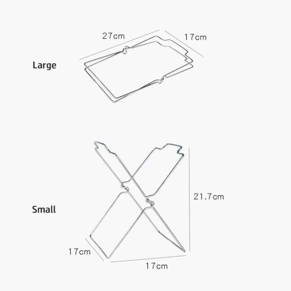 Nouveau support poubelle en acier inoxydable