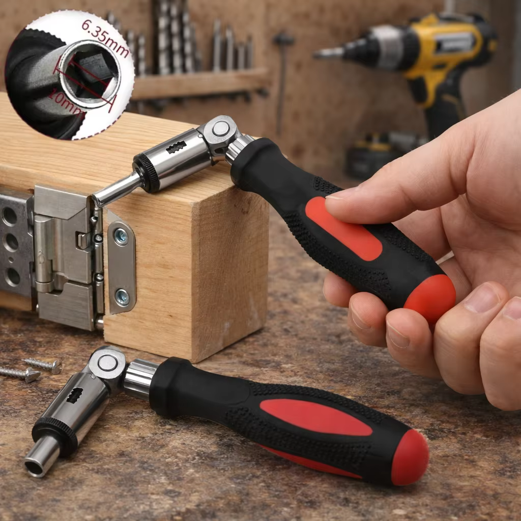 Jeu de tournevis à cliquet multifonction avec réglage 0-180 °