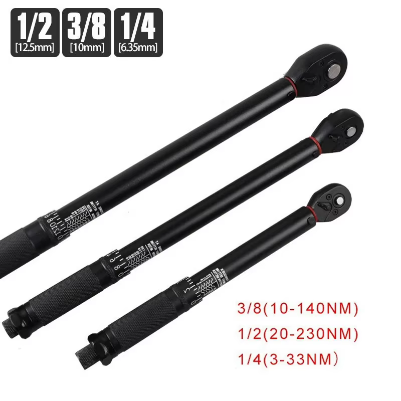 Clé dynamométrique à cliquet bidirectionnelle pour vélo et automobile