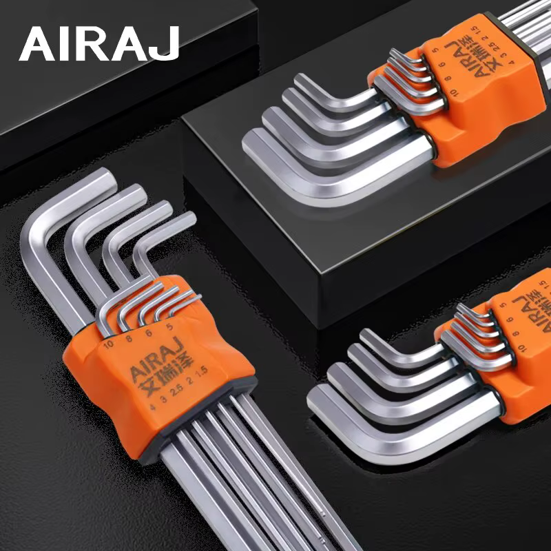 AIRAJ Allen Wrench Set Clé Hexagonale Multifonctionnel Bras Court Outil Clé Universelle