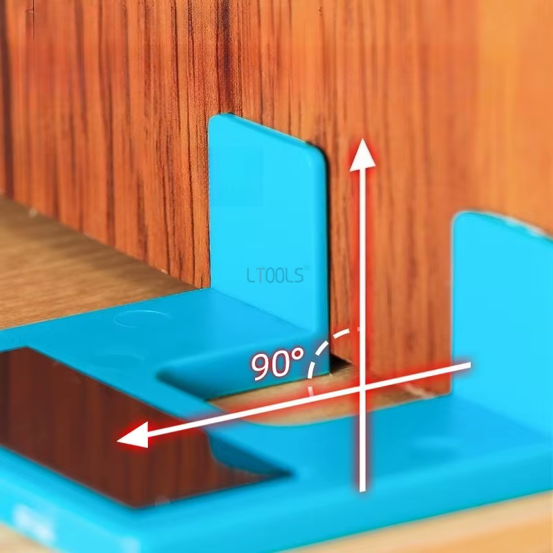 Pièce de positionnement d'installation de charnière avec point