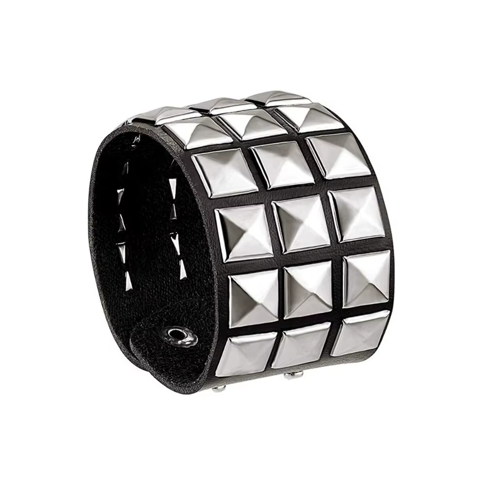 Nouveau Bracelet à ongles Punk Rivets Bracelet de Couple décontracté Hip-Hop fête gothique nouvel an noël saint valentin cadeaux d'anniversaire