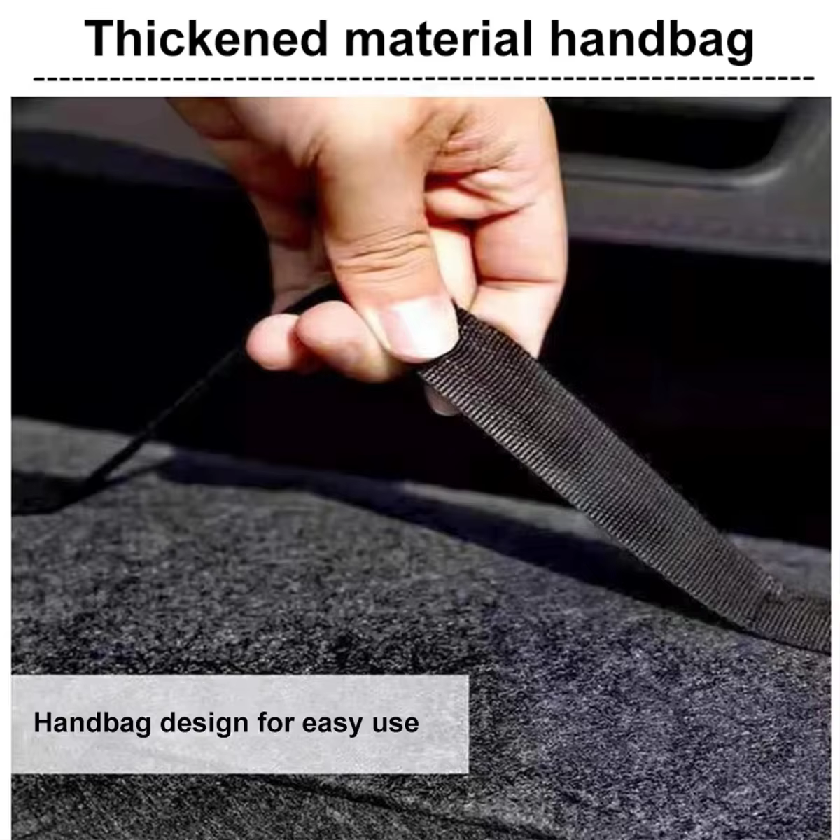 1PC Boîte de rangement en feutre gris foncé pour voiture