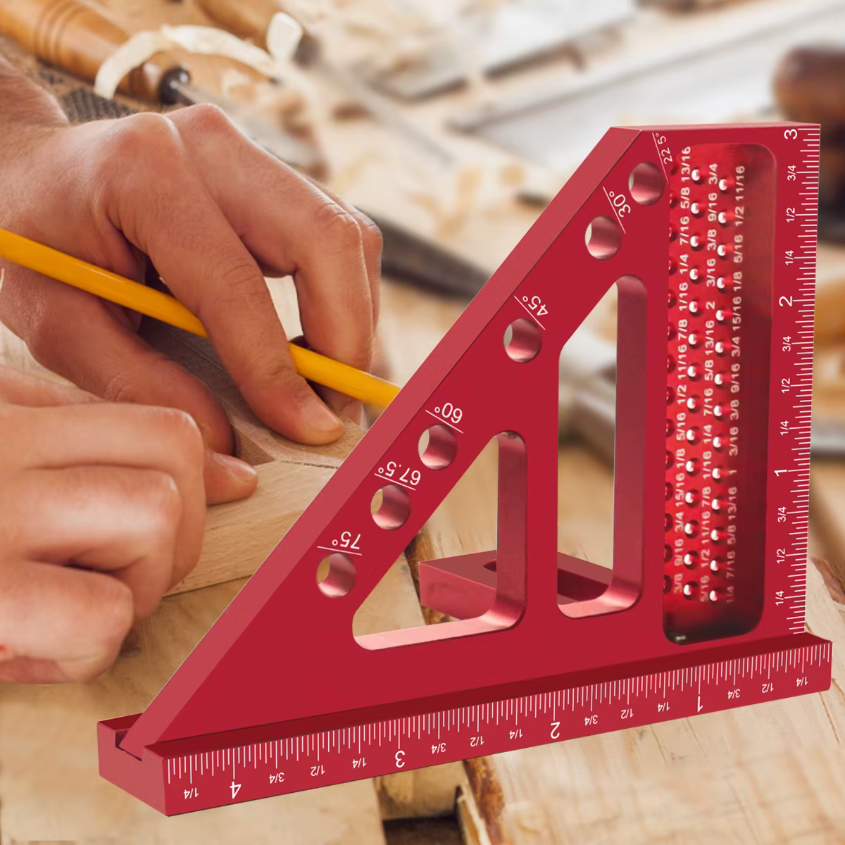 Règle de mesure multi-angle impériale 3D