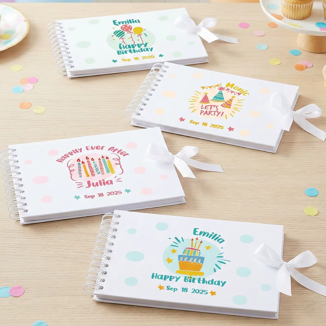 Livre de souvenirs personnalisé Sheilabox A5 pour anniversaire