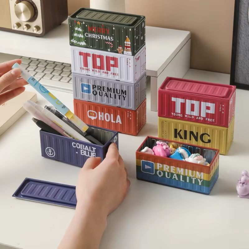 Boîte de rangement de conteneur créatif