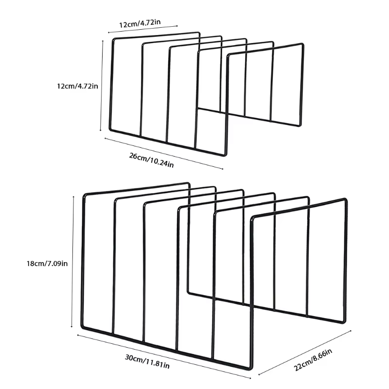 Stockage en fer métallique pour LP Record Rack Book Magzine Holder Desk