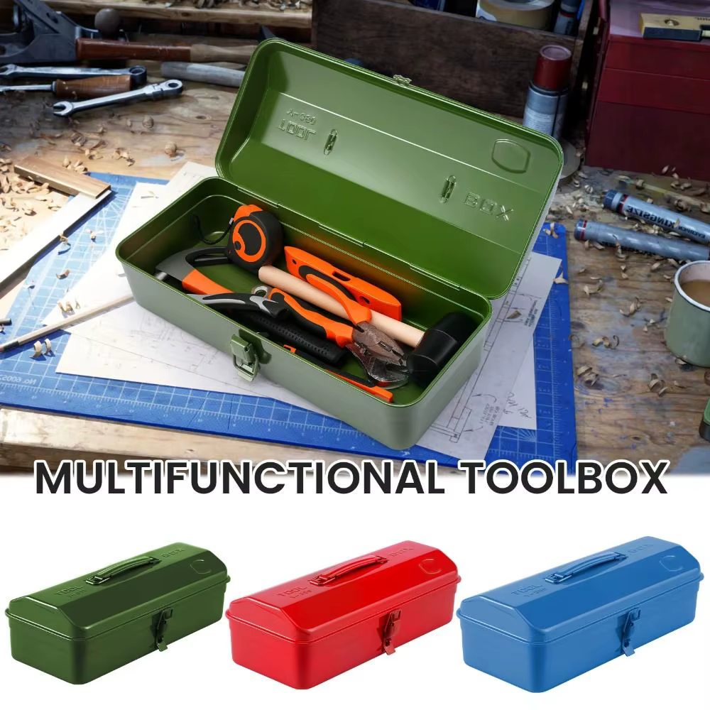 Grande boîte à outils en métal légère