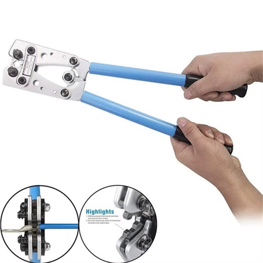 50B 1/60/100 pièces outil de sertissage de câble Portable bornes professionnelles pince à sertir poignée outils de co