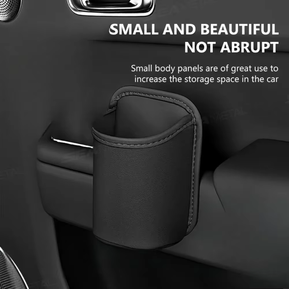 Porte-gobelet de porte de voiture en cuir
